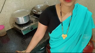 Bihari housewife with hubby friend get fuck in kitchen doggystyle