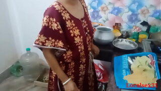 Desi Indian House Maid Sex In kitchen with Horny Owner