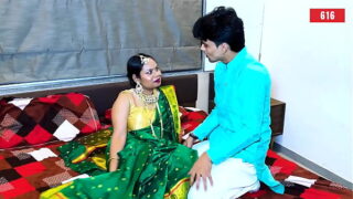 Hot indian Telugu Newly Married Bhabhi First Fuck Pussy By Devar Video